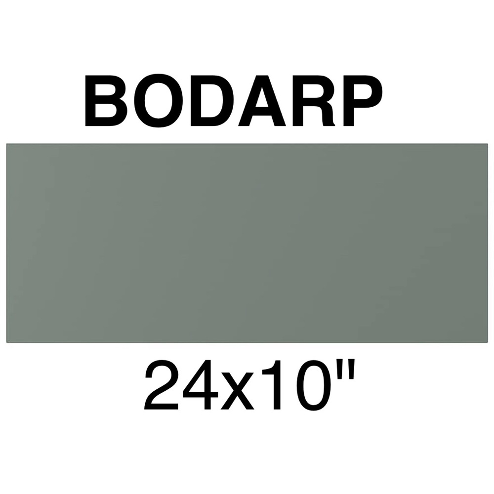 IKEA BODARP 24x10 " , drawer front gray-green 104.356.29